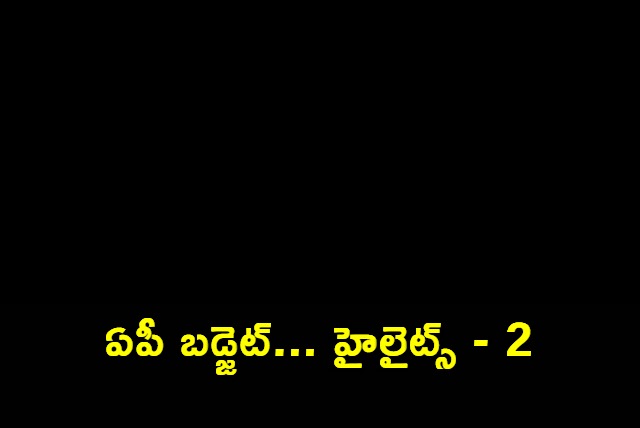 AP Budget highlights 2